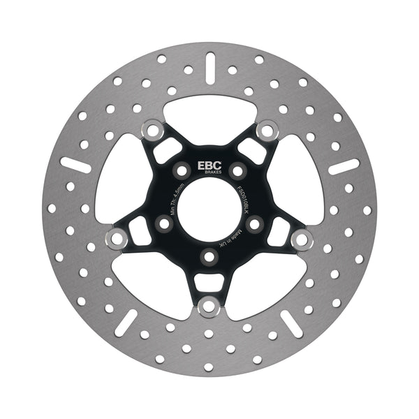 EBC 2003 Harley-Davidson Sportster XL 883 R 100th Anniversary Edition Front Black Chrome Rotor — FSD010BLK