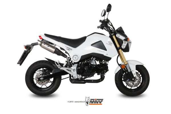 MIVV M2 Stainless Slip-On Exhaust (H.056.LXS) for 2013-2015 Honda MSX125