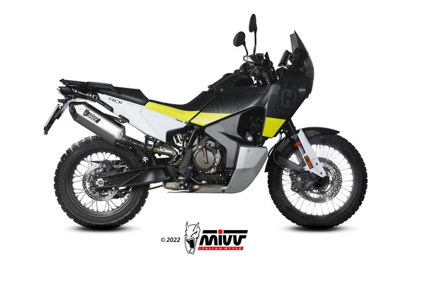 MIVV Speed Edge Stainless Slip-On Exhaust (HU.002.LRX) for 2022-2023 Husqvarna Norden 901