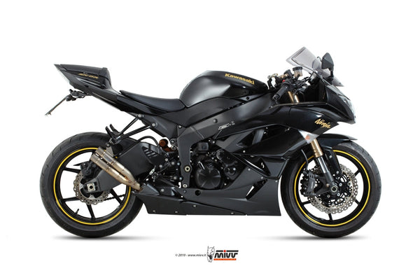 MIVV Double Gun Full Titanium Slip-On Exhaust (K.022.SDG) for 2009-2016 Kawasaki ZX-6R/636