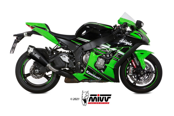 MIVV Delta Race Carbon Slip-On Exhaust (K.042.LDRC) for 2016-2022 Kawasaki ZX-10R
