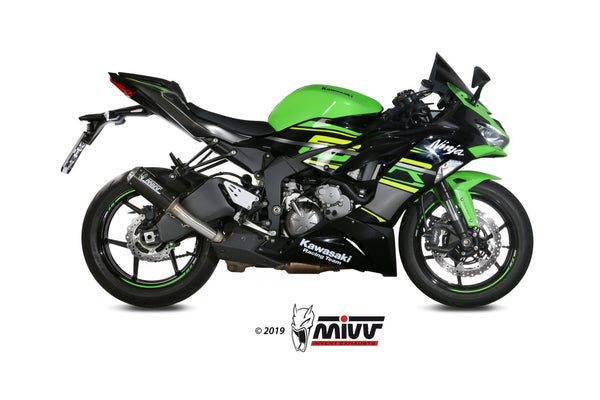 MIVV MK3 Carbon Slip-On Exhaust (K.050.SM3C) for 2019-2025 Kawasaki ZX-6R 636