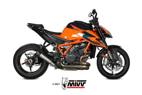 MIVV X-M5 Titanium Slip-On Exhaust (KT.026.LC5T) for 2020-2022 KTM 1290 Super Duke