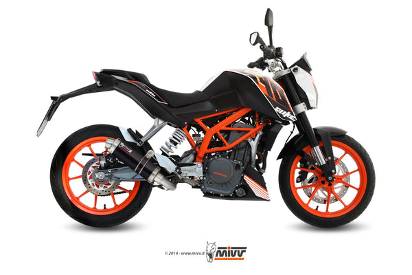 MIVV GP Black Full System Exhaust (KT.012.LXB) for 2013-2016 KTM 390 Duke
