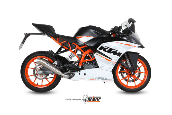 MIVV Ghibli Stainless Full System Exhaust (KT.015.LGX) for 2014-2016 KTM RC 390