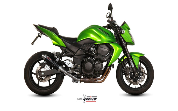 MIVV GP Black Slip-On Exhaust (K.018.LXB) for 2007-2014 Kawasaki Z750