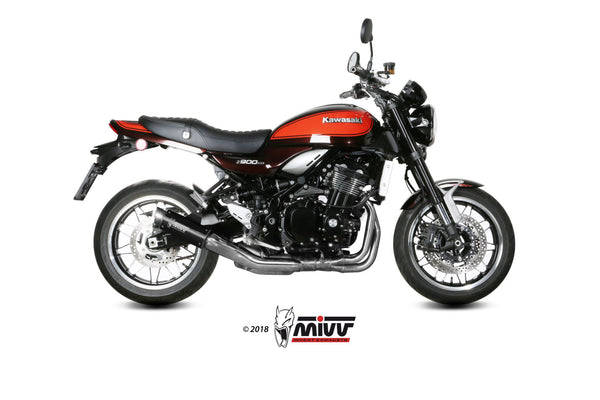 MIVV GP Pro Stainless Black Slip-On Exhaust (K.046.LXBP) for 2018-2023 Kawasaki Z900RS