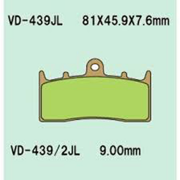 Vesrah JL Sintered Brake Pads — VD-439JL
