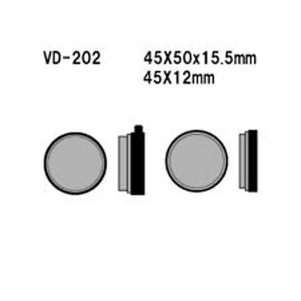 Vesrah Semi-Metallic Brake Pads — VD-202