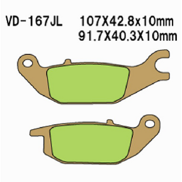 Vesrah JL Sintered Brake Pads — VD-167JL