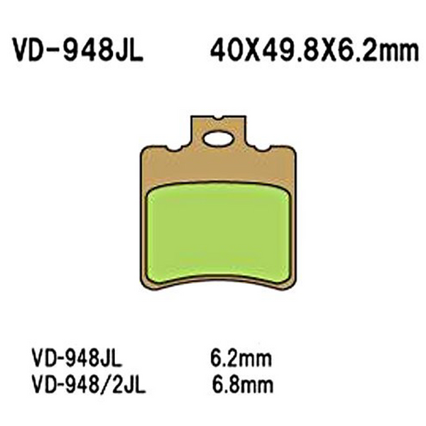 Vesrah Brake Pads — VD-948JL