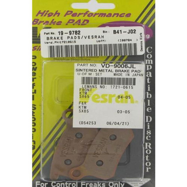 Vesrah JL Sintered Brake Pads — VD-9006JL