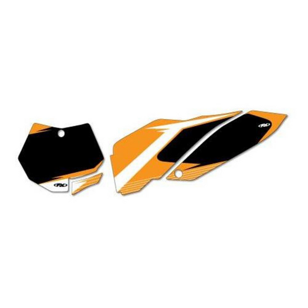 Factory Effex Number Plate Backgrounds — KTM SX125-525 (2005-2006), KTM EXC125-525 (2005-2007)