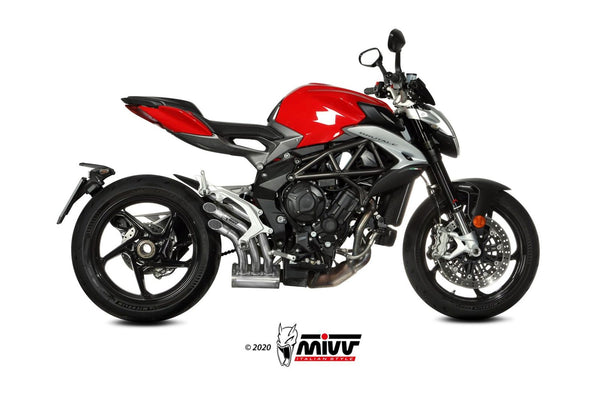 MIVV Speed Edge Stainless Slip-On Exhaust (V.003.LHX) for 2017-2020 MV Agusta Brutale 800 RR