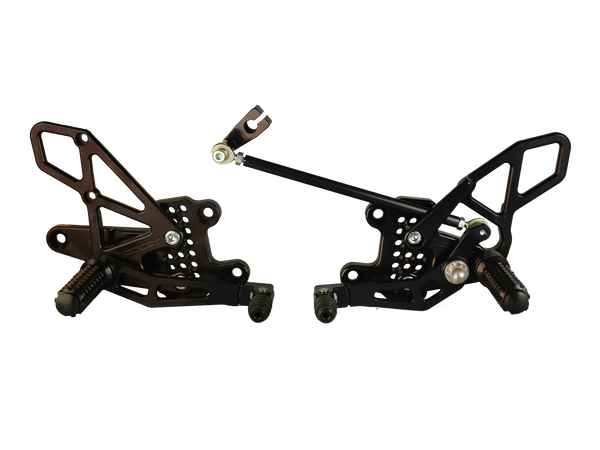 Vortex 08-16 Honda CBR1000 RR Adjustable Rearsets — Black (RS273K)