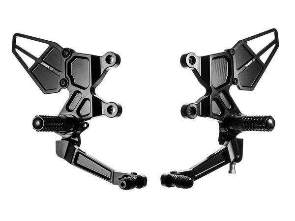 Vortex Rearsets Replacement Rear Set — Black (RS434K)