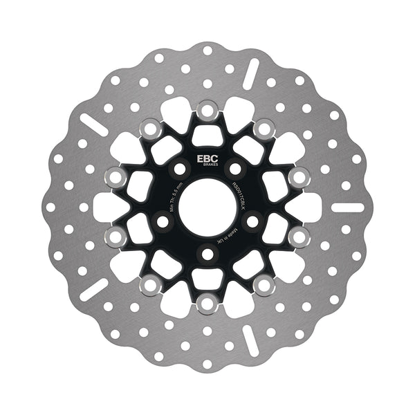 EBC 07-10 Harley-Davidson Sportster XL 883 L Low Rear Black Chrome Rotor — RSD017CBLK