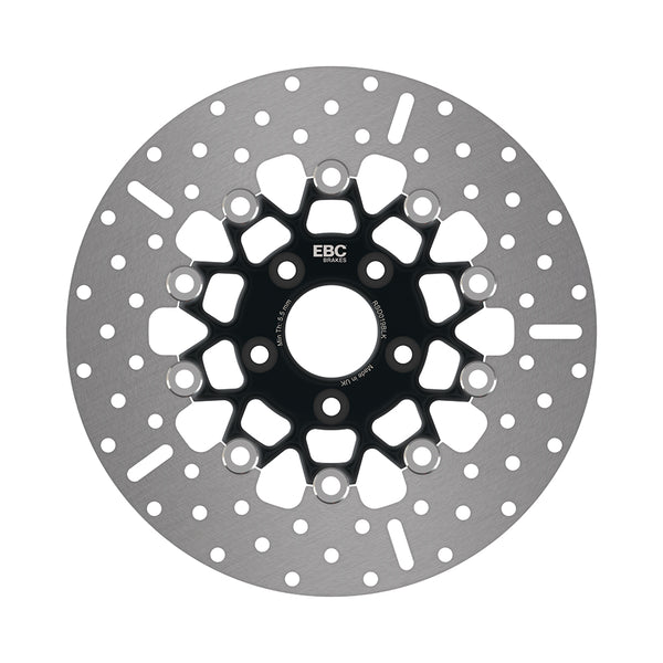 EBC 04-06 Harley-Davidson Sportster XL 883 Hugger Rear Black Chrome Rotor — RSD019BLK