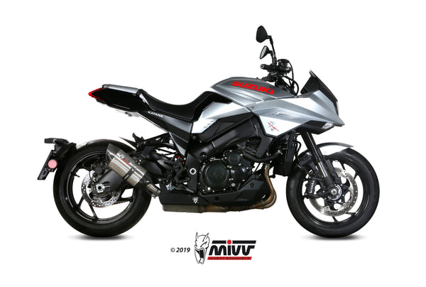 MIVV Suono Stainless Slip-On Exhaust (S.056.L7) for 2019-2022 Suzuki Katana