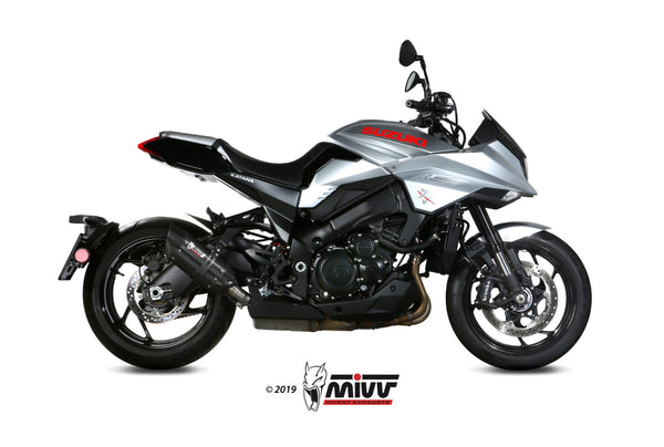 MIVV Suono Black Slip-On Exhaust (S.056.L9) for 2019-2022 Suzuki Katana
