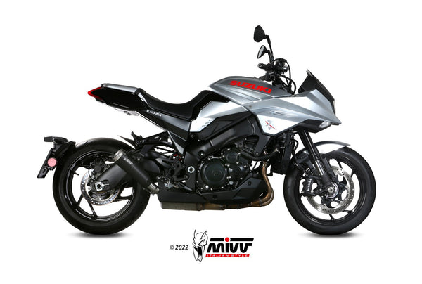 MIVV Ghibli Black Slip-On Exhaust (S.056.LGB) for 2019-2022 Suzuki Katana