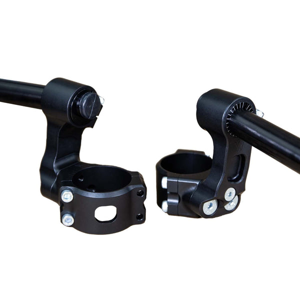 Woodcraft 75mm Rise Side Mount Adjustable Angle Clipon Risers (with 7/8" bars)