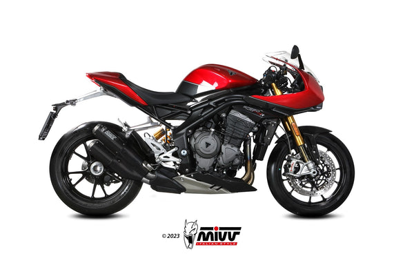 MIVV MK3 Carbon Slip-On Exhaust (T.025.LM3C) for 2021-2023 Triumph Speed Triple 1200 RR/RS