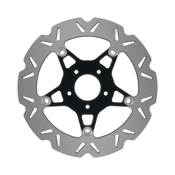 EBC 08-16 Harley-Davidson Touring FLHR Road King 96 Front Left/Right Vee Floating Black Rotor — VR520BLK