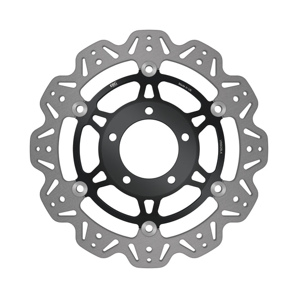 EBC 03-04 Triumph Hinckley Daytona 600 Front Left/Right Vee Floating Black Rotor — VR662BLK