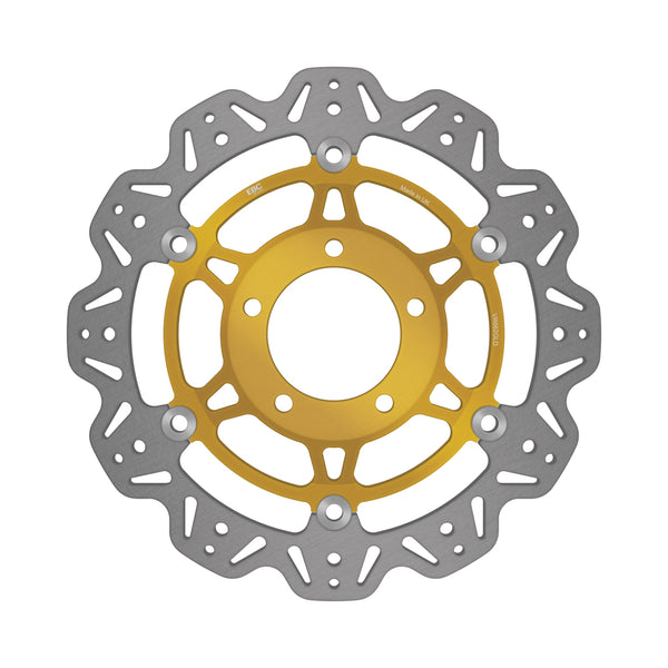 EBC 03-04 Triumph Hinckley Daytona 600 Front Left/Right Vee Floating Gold Rotor — VR662GLD