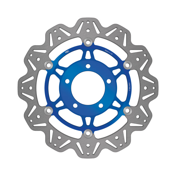 EBC 06-15 Triumph Hinckley Tiger 1050 Radial Caliper Front Left/Right Vee Floating Blue Rotor — VR679BLU