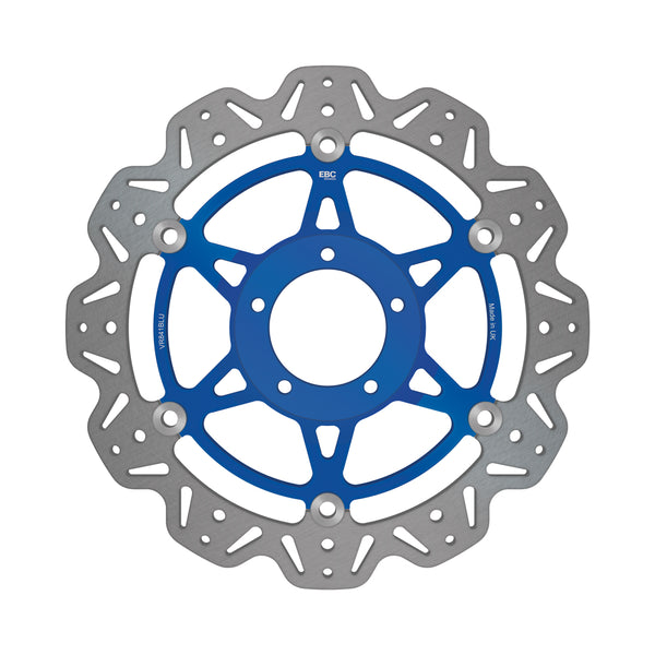 EBC 10-13 Ducati Monster 796 Front Left/Right Vee Floating Blue Rotor — VR841BLU