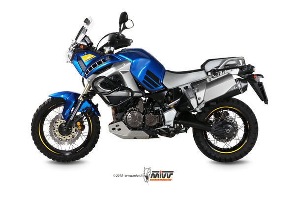 MIVV Speed Edge Black Slip-On Exhaust (Y.034.LRB) for 2010-2020 Yamaha Super Tenere
