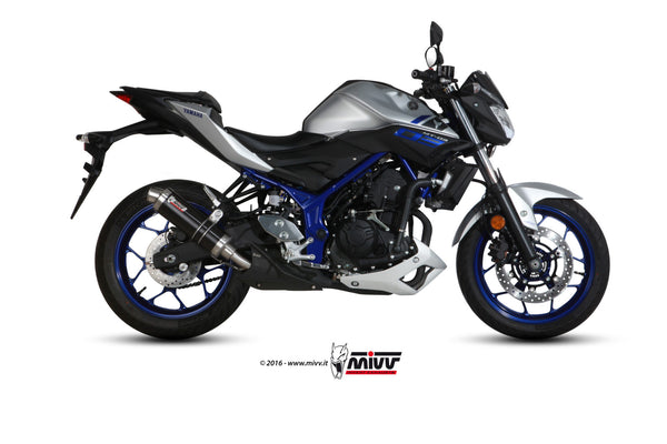 MIVV GP Black Slip-On Exhaust (Y.055.LXB) for 2016-2022 Yamaha MT-03