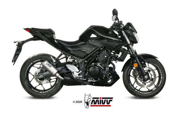 MIVV MK3 Stainless Slip-On Exhaust (Y.055.SM3X) for 2016-2022 Yamaha MT-03