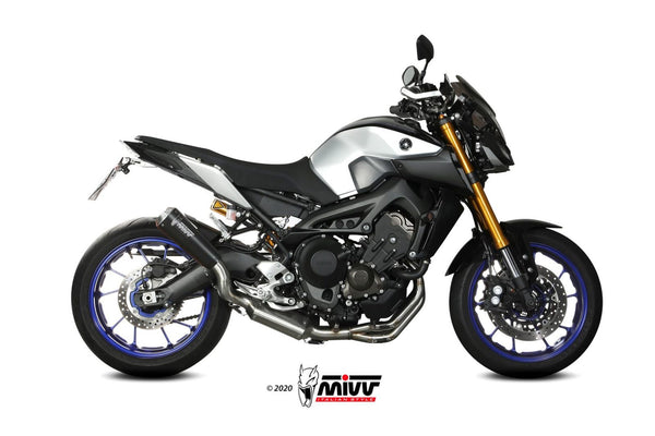 MIVV X-M1 Black Full System Exhaust (Y.060.LC4B) for 2013-2020 Yamaha MT-09