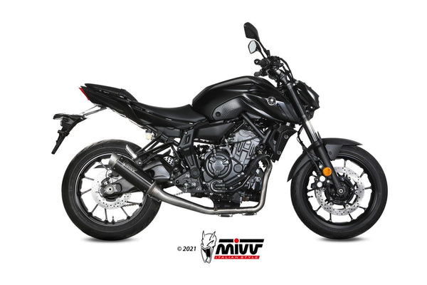 MIVV GPpro Black Full System Exhaust (Y.065.LXBP) for 2021-2022 Yamaha MT-07/FZ-07