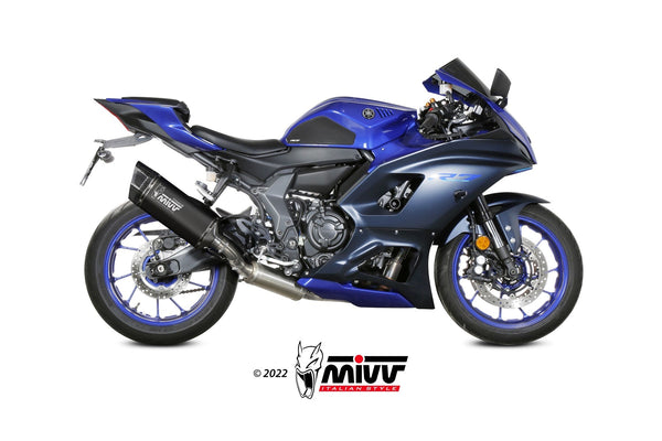 MIVV SR1 Black Titanium Full System Exhaust (Y.071.LR1TB) for 2022 Yamaha YZF R7
