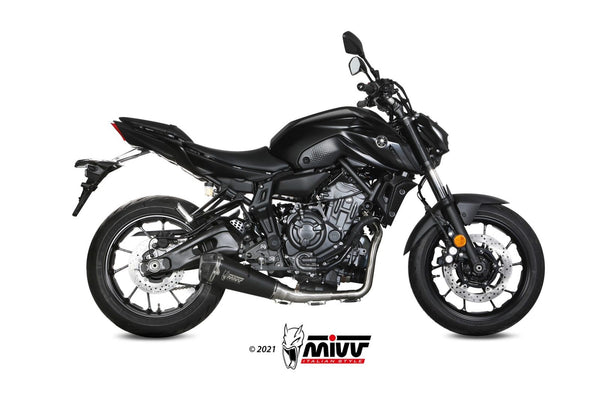 MIVV Delta Race Black Full System Exhaust (Y.074.LDRB) for 2021-2024 Yamaha MT-07
