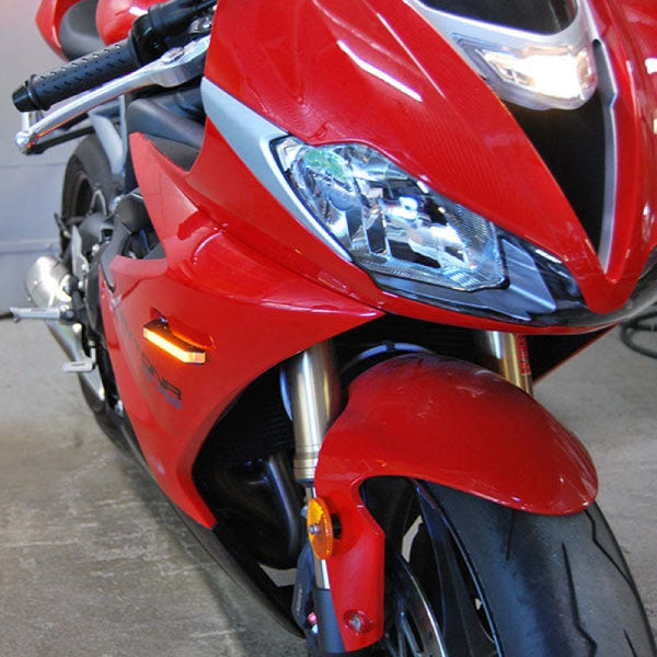New Rage Cycles 13+ Triumph Daytona 675 Front Turn Signals — 675-FS
