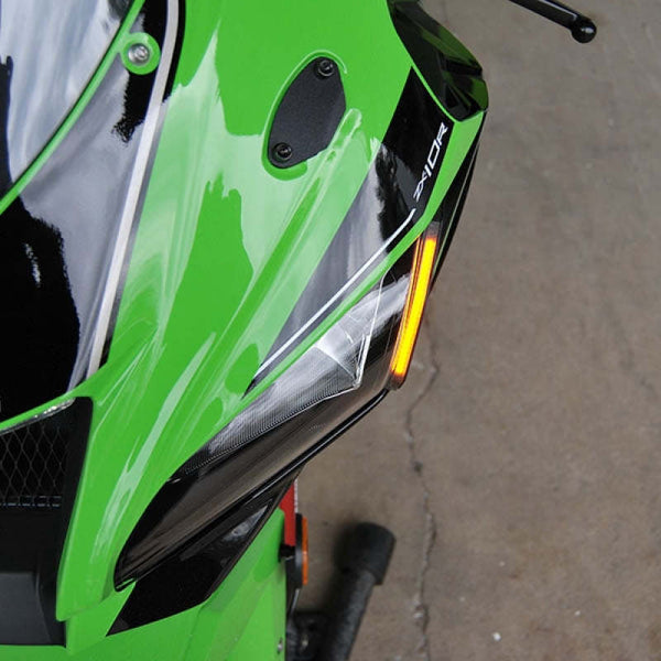 New Rage Cycles 16-20 Kawasaki ZX-10R Front LED Turn Signals — ZX10-FS-16