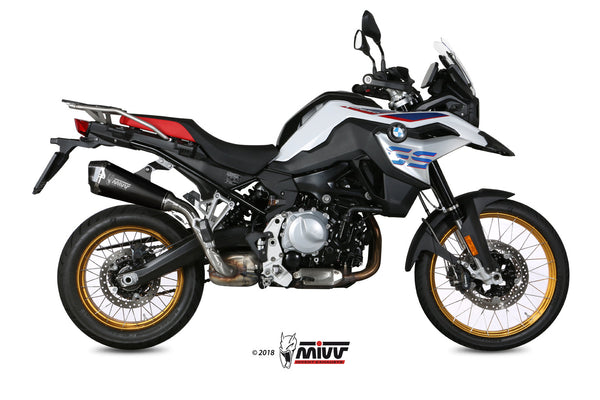 MIVV Delta Race Black Slip-On Exhaust (B.033.LDRB) for 2018- BMW F 750/850 GS
