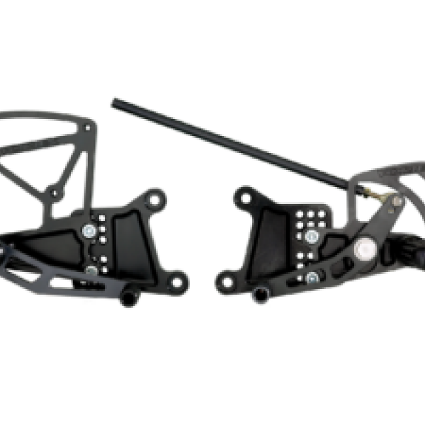 Vortex 03-05 Yamaha YZF-R6, 06-09 YZF-R6 S Rear Set — Black (RS602K)