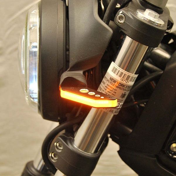 New Rage Cycles 15+ Ducati Scrambler Cafe Racer/Sixty2/Desert Sled Front Turn Signals — CD62-FB