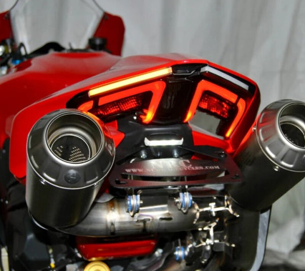 New Rage Cycles 25+ Ducati V4 Panigale/V4 Streetfighter Fender Eliminator - Akrapovic Race Exhaust — V4-FE-25A