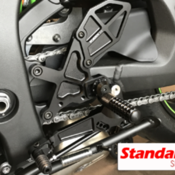 Vortex 16-20 Kawasaki ZX-10R Ninja ZX1000,17-20 ZX-10RR Ninja ZX1000 Rear Set — Black (RS403K)