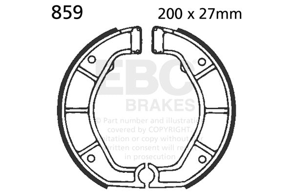 EBC Brake Shoes — 859
