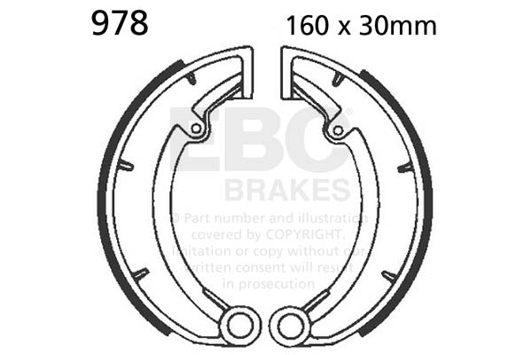 EBC Brake Shoes — 978