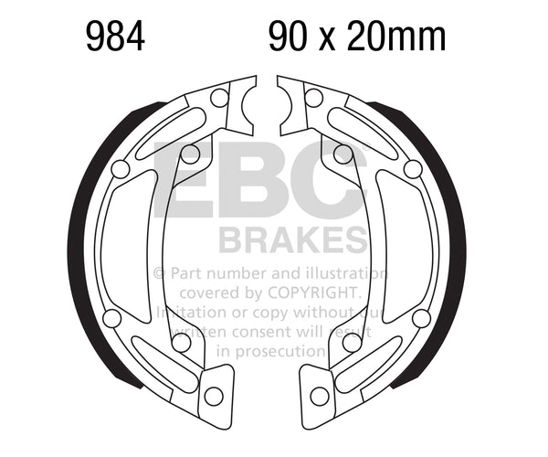 EBC Brake Shoes — 984
