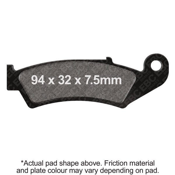 EBC R Long-Life Sintered Brake Pads — FA125R